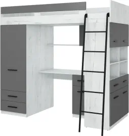 antresola-lozko-pietrowe-level-p-craft-bialy-grafit