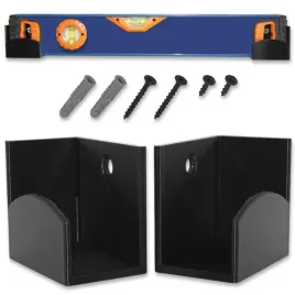 stojak-uchwyt-nascienny-organizer-na-poziomice-zestaw-czarny