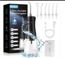 sejoy-irygator-do-zebow-bezprzewodowy-350ml-5-trybow-6-koncowek