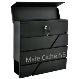 skrzynka-pocztowa-na-listy-gazety-antracyt-napis-nowoczesna-nierdzewna-z