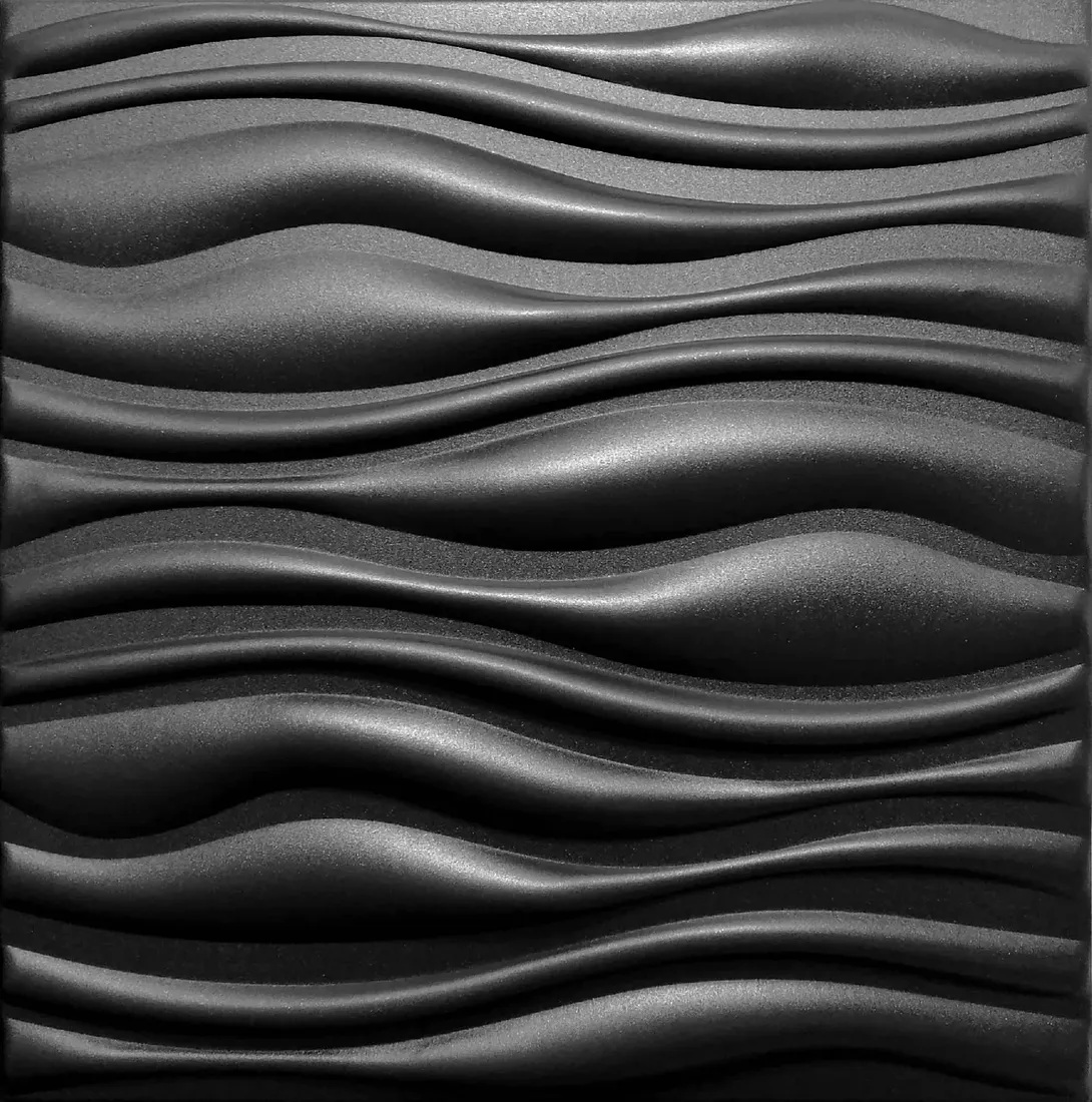 czarne-panele-scienne-kasetony-dekoracyjne-3d-flow-stan-nowy