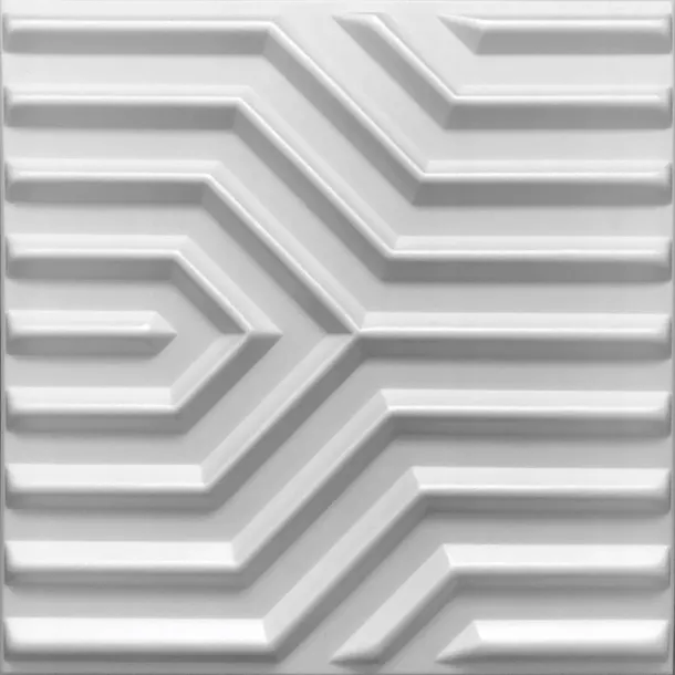 biale-kasetony-sufitowe-panel-scienne-3d-zygzak-2m2-stan-nowy