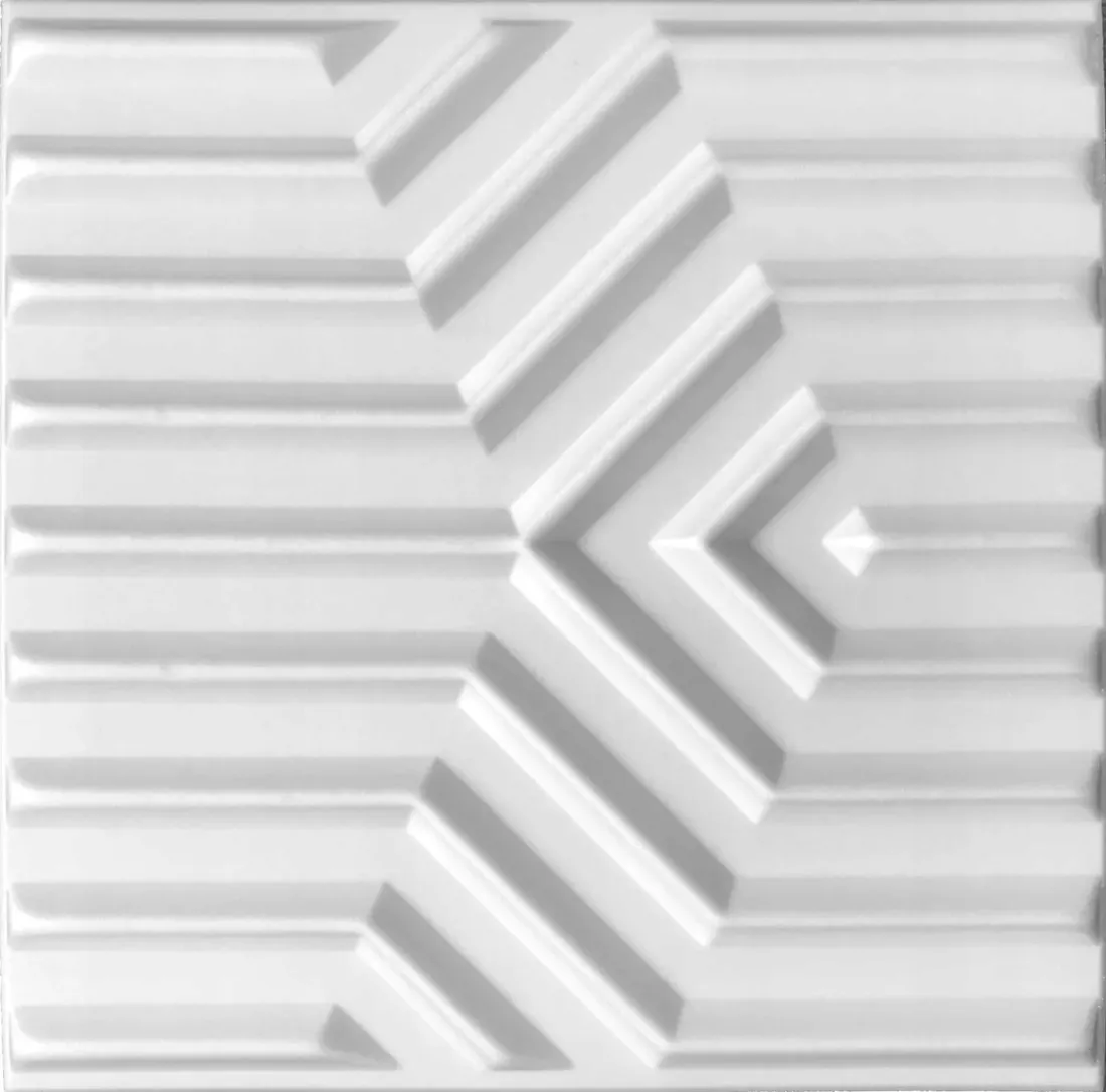 biale-kasetony-sufitowe-panel-scienne-3d-zygzak-2m2-stan-nowy