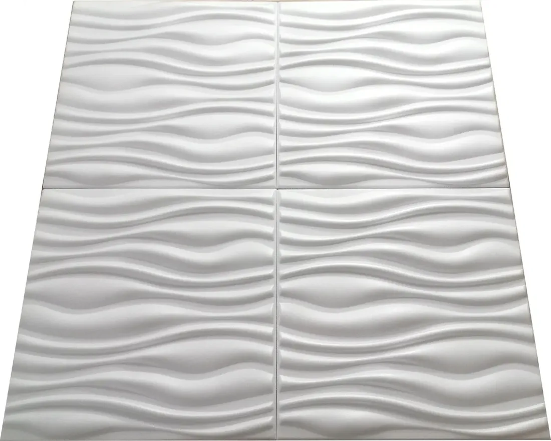 kasetony-sufitowe-panele-scienne-flow-biale-2m2-stan-nowy