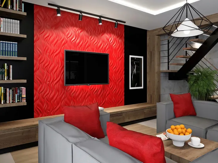 styropianowe-panele-scienne-3d-60x60-plomienie-stan-nowy-gama-kolorystyczna-biel