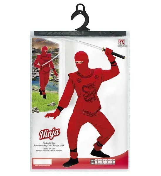 stroj-ninja-wojownik-karateka-red-158