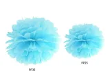 pompon-bibulowy-blekit-25-cm-urodziny-dekoracja-stan-nowy