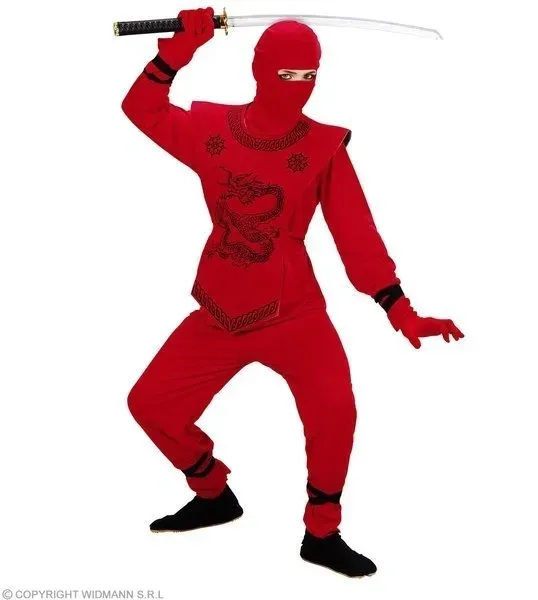 stroj-ninja-wojownik-karateka-red-140