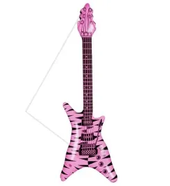 gitara-w-prazki-rockowa-dmuchana-rozowo-czarna