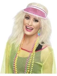 daszek-rozowy-lata-80-disco-neonowy-styl-dyskoteka