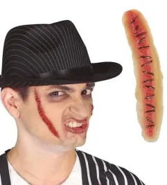 rana-blizna-szyta-szwy-klej-horror-halloween