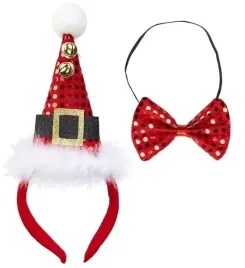 opaska-swiateczna-merry-christmas-cekinowa-muszka
