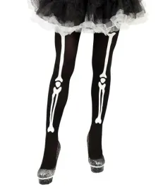 rajstopy-szkielet-kosciotrup-z-nadrukiem-bialych-kosci-dodatek-halloween