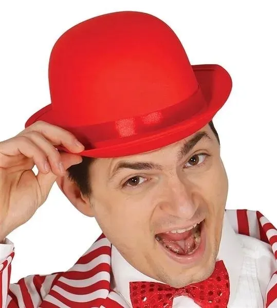 melonik-kolorowy-kolor-czerwony-klauna-clown