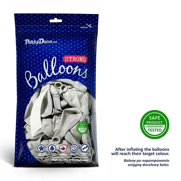 balony-strong-23-cm-metallic-silver-snow-100-szt-wypelnienie-powietrze-lub-hel-ksztalt-klasyczny