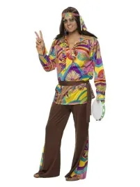 stroj-hipis-hipisa-dzieci-kwiaty-hippie-brazowy-m
