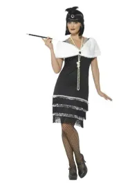 stroj-retro-lata-20-flapper-fredzle-czarna-s