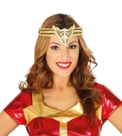opaska-super-bohaterki-super-hero-zloty-brokat