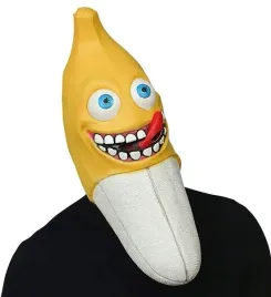 maska-lateksowa-banan-banana-halloween-karnawal