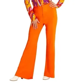 spodnie-damskie-pomarancz-lata-70-disco-l-xl