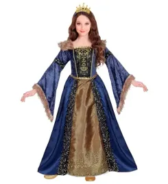 stroj-sukienka-krolowa-sredniowiecze-dziecieca-128