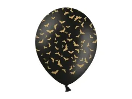 czarny-balon-balony-30cm-zlote-nietoperze-50szt-halloween