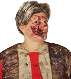 rana-lateksowa-usta-make-up-zombie-halloween