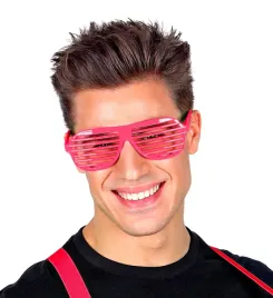 okulary-zaluzje-rozowe-neonowy-rozowy-disco