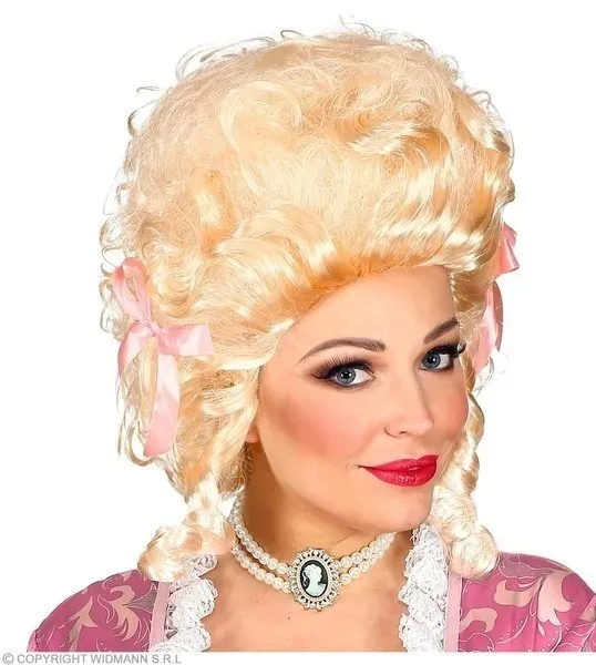 peruka-kolonialna-dama-blond-ze-wstazkami