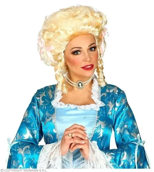 peruka-kolonialna-dama-blond-ze-wstazkami