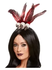 opaska-voodoo-szamanki-czaszki-piora-halloween