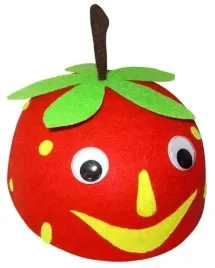 czapka-filcowa-truskawka-truskawki-z-filcu