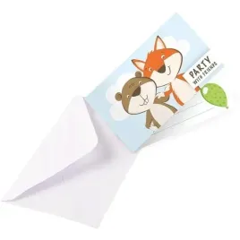 karty-zaproszeniowe-niebieskie-lis-i-bobr