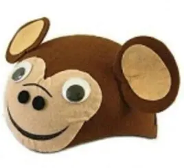 czapka-filcowa-malpka-malpki-malpa-z-filcu