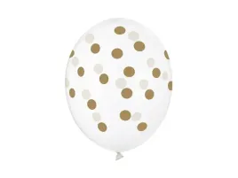 balony-strong-30-cm-zlote-kropki-6-szt-balon