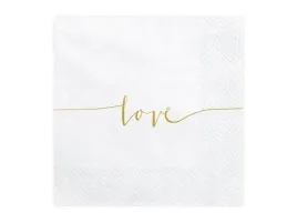 serwetki-33x33cm-biale-love-zloty-trojwarstwowe