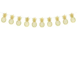 girlanda-aloha-zlote-ananasy-owoce-ananas-hawaje