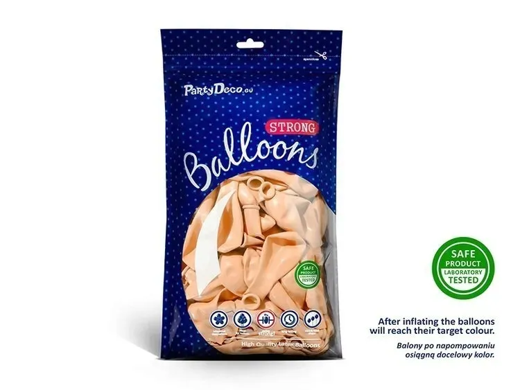 balony-strong-pastelowy-brzoskwiniowy-100-szt