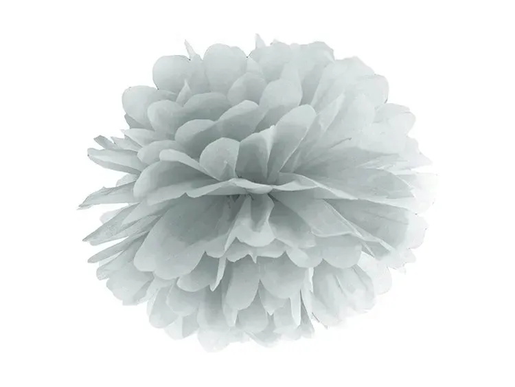 pompon-bibulowy-srebrny-35-cm-bibula-dekoracja