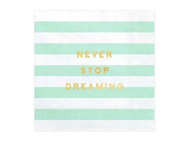 serwetki-papierowe-biale-never-stop-dreaming-paski