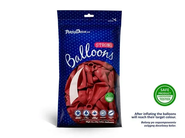 balony-balon-strong-czerwone-pastel-10-szt-30-cm