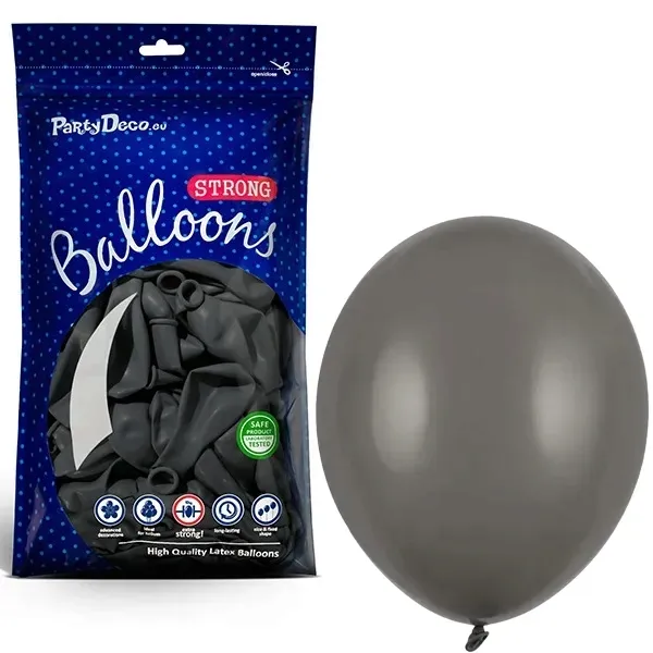 balony-balon-strong-pastel-grey-100-szt-30-cm-ksztalt-klasyczny