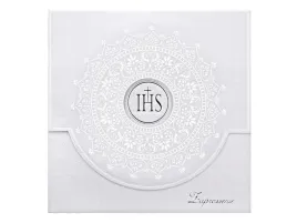 zaproszenia-komunijne-z-ornamentem-bialy-komunia-ihs