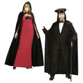 peleryna-unisex-czarna-dluga-z-kapturem-welur