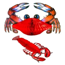 dekoracja-papierowa-krab-homar-impreza-hawaje