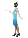 stroj-flapper-flapperka-niebieski-cekiny-retro-m-stan-nowy