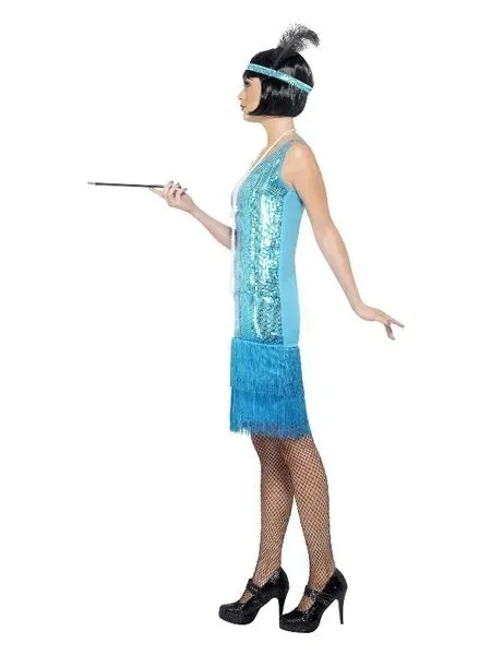 stroj-flapper-flapperka-niebieski-cekiny-retro-m
