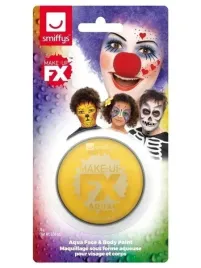 farbka-wodna-makijaz-charakteryzacja-make-up-zolta