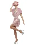 stroj-retro-lata-20-flapper-fredzle-rozowa-m-stan-nowy