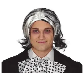 peruka-wampir-czarno-siwa-pasemka-krotkie-wlosy-halloweenowe-halloween
